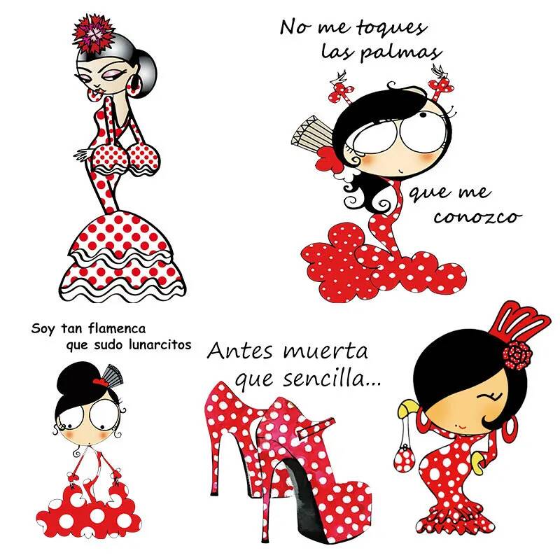 Worbla Thermoplastic - Flamengo Dance Strihear Iron On Patches,
