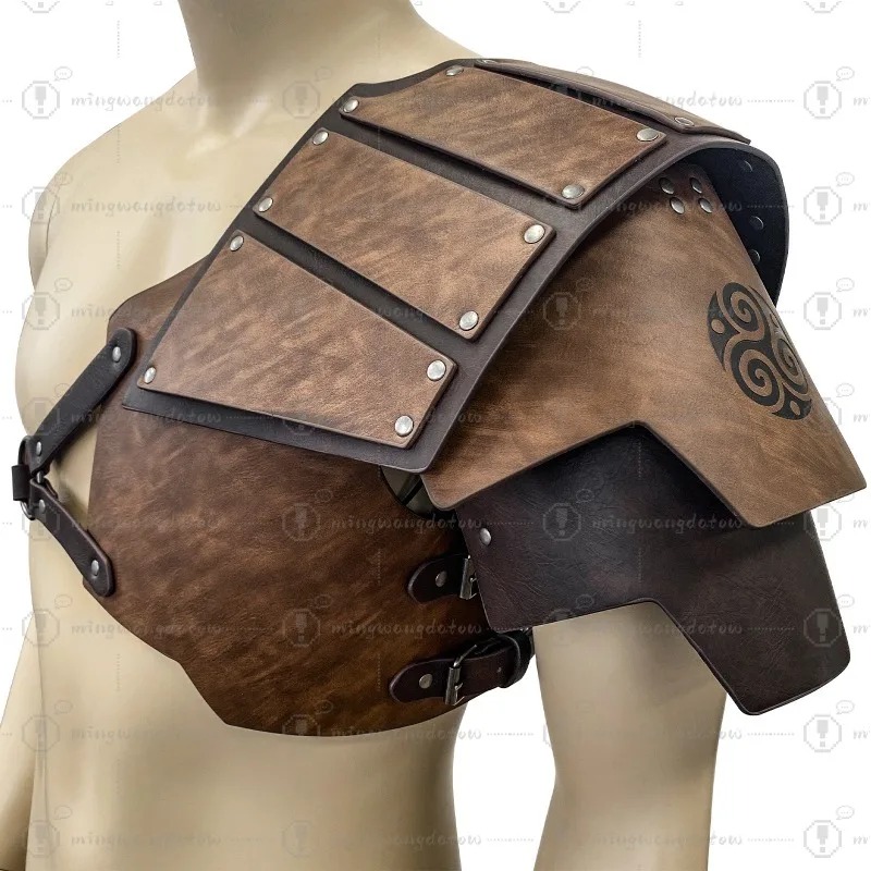 Cosplay Props - Armure d'épaule unilatérale médiévale, style nordique,